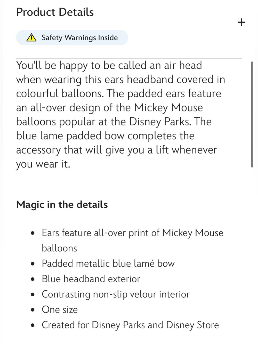 Disney Parks Mickey Balloon ears - Picture 5 of 5